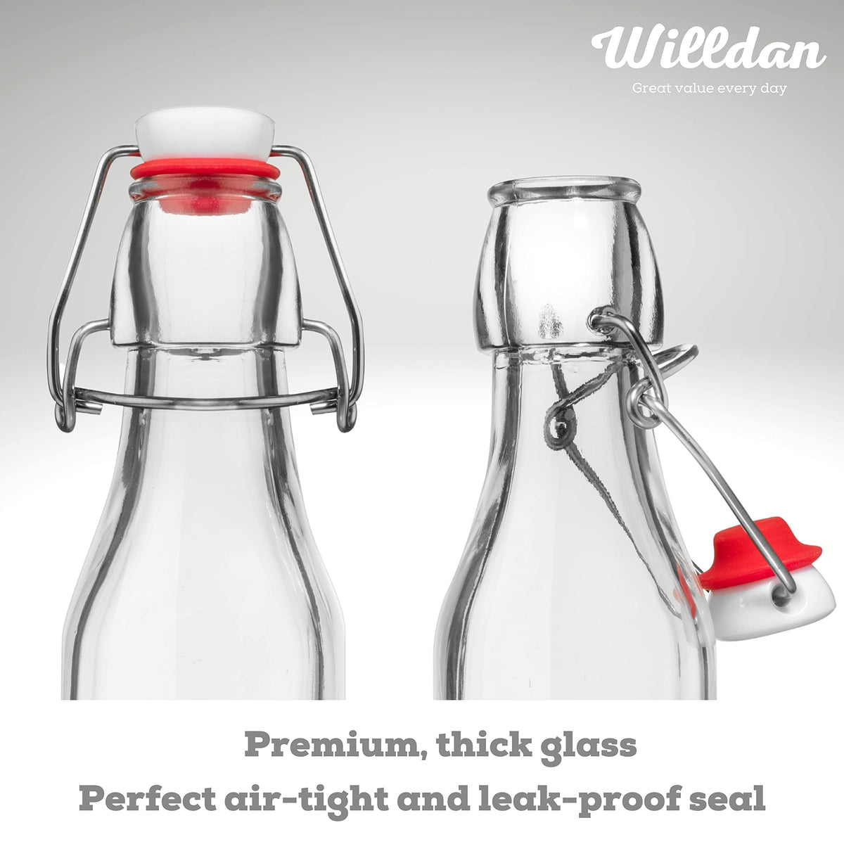 Willdan bottles are refrigerator-safe for chilly beverage storage.