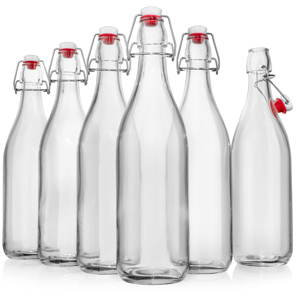 WILLDAN swing-top bottle 1l with airtight lid for fresh beverages.