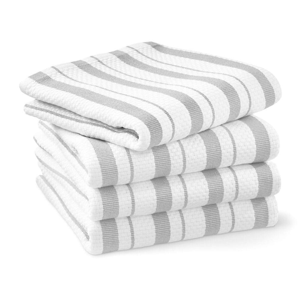 Williams-Sonoma classic striped towels drizzle pattern for everyday drying and kitchen prep.