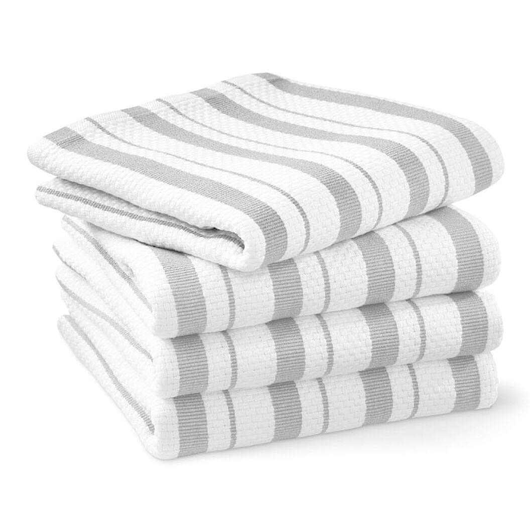Williams-Sonoma drizzle-pattern towels set offers durable, soft cotton for everyday use.