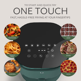 Willow Air Fryer with preheat and keep warm features supports convenient meal timing.