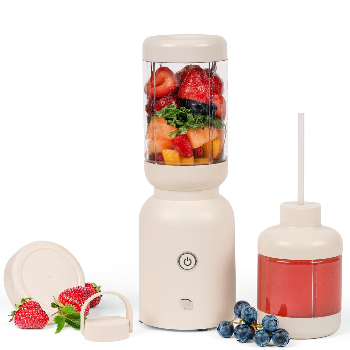 Willow Warrior blender in a compact setup for small kitchens, saving counter space.