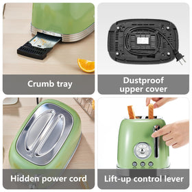 Wiltal toaster preheat and defrost speeds up frozen bread preparation