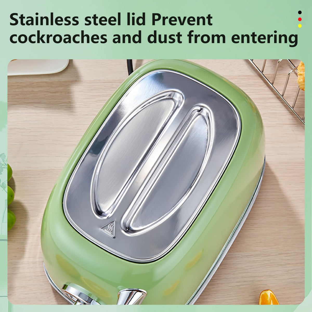 Wiltal protective dust cover keeps the toaster clean between uses