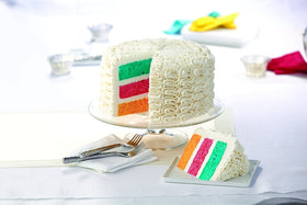 Wilton adjustable cake leveler showing ergonomic handle for steady, comfortable leveling.