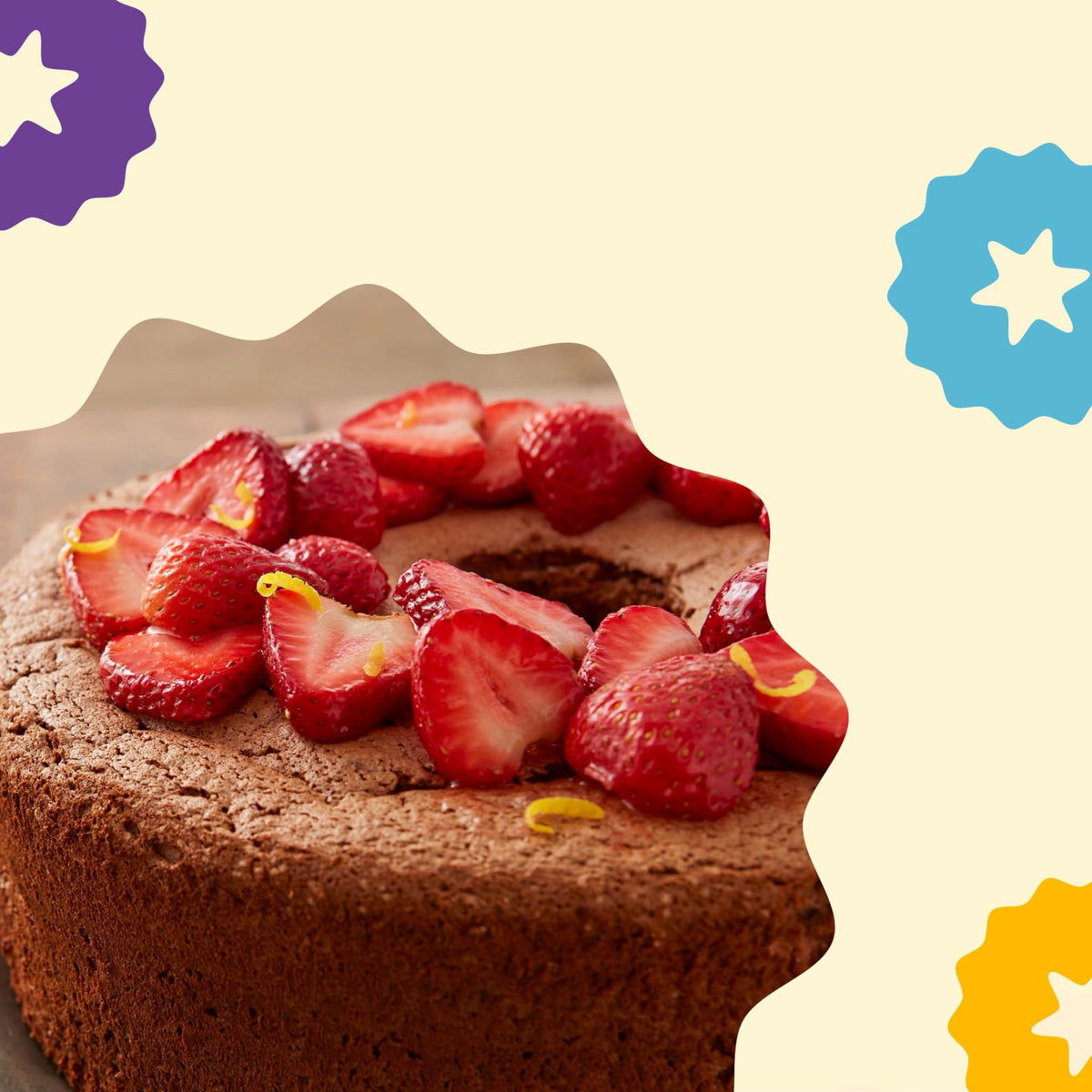 Pan oven-safe up to 450F suitable for angel food and chiffon desserts