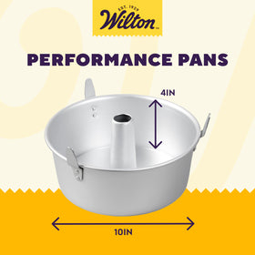 Removable inner core sleeve shown for easy release of delicate angel cakes