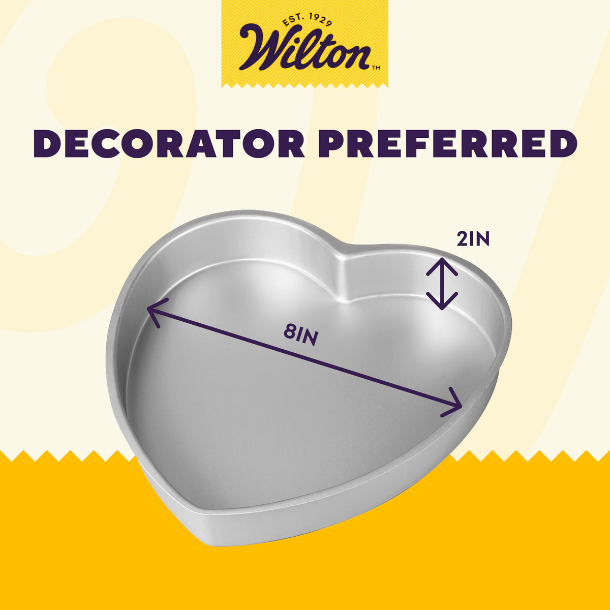 Close-up of Wilton Decorator Preferred heart pan showing smooth interior for clean release.