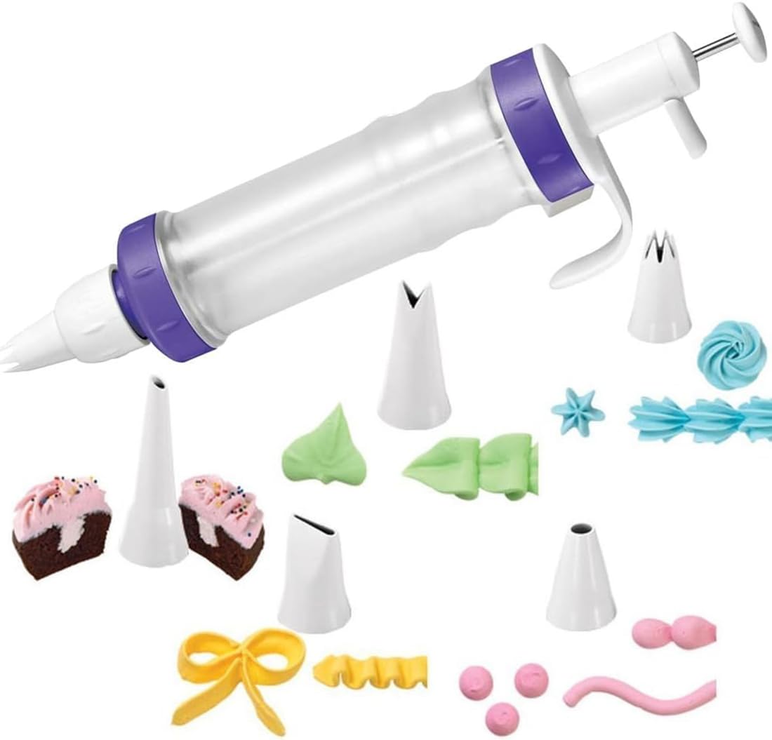 Wilton Dessert Decorator Plus tip set for decorative stars and rosettes.