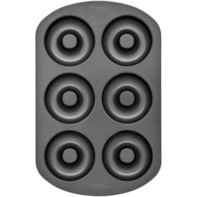 Wilton 6-cavity doughnut pan with even heat distribution for consistent results.