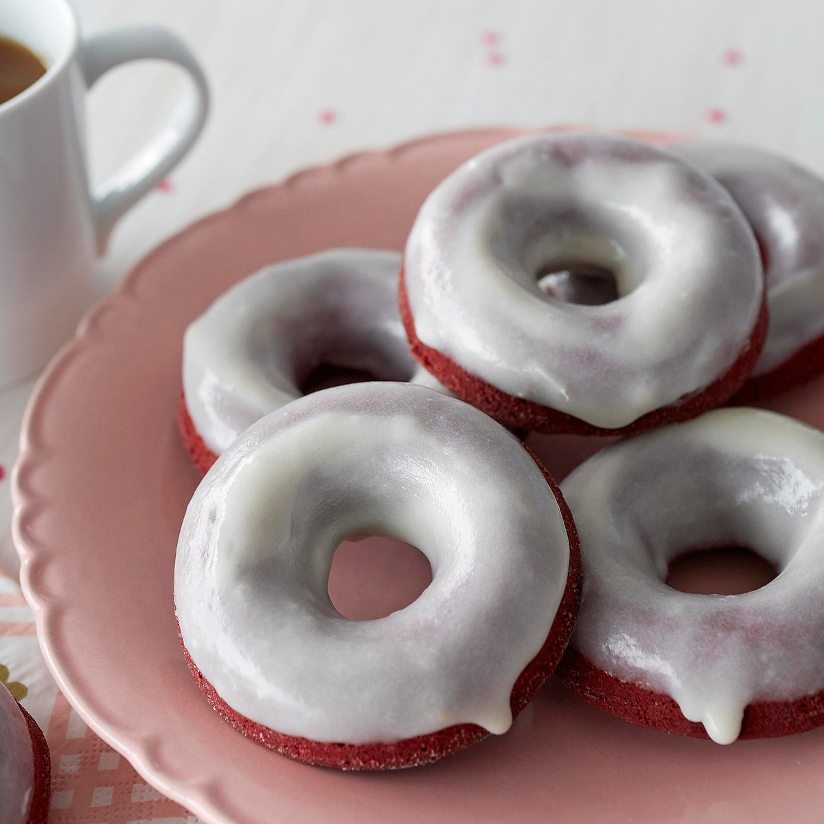 Wilton doughnut pan enables healthier baked donuts instead of frying.