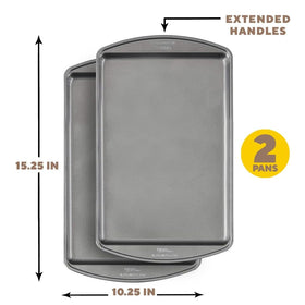 Wilton durable steel bakeware delivers even heat across baking sessions.