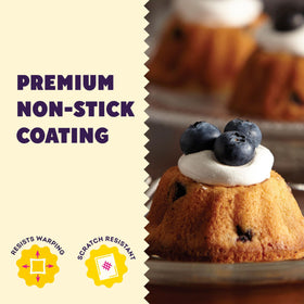 Wilton Gold mini tube pan in anodized aluminum resists warping