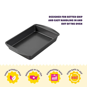 Wilton Gold Non-Stick 13x9 pan roasts vegetables evenly