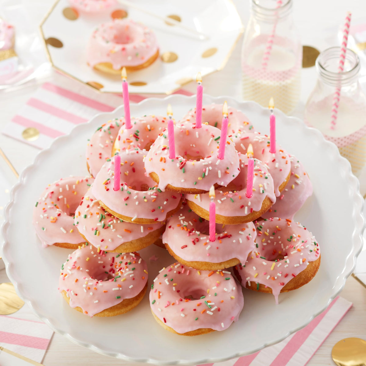 Two Wilton pans included for half or full dozen donuts.
