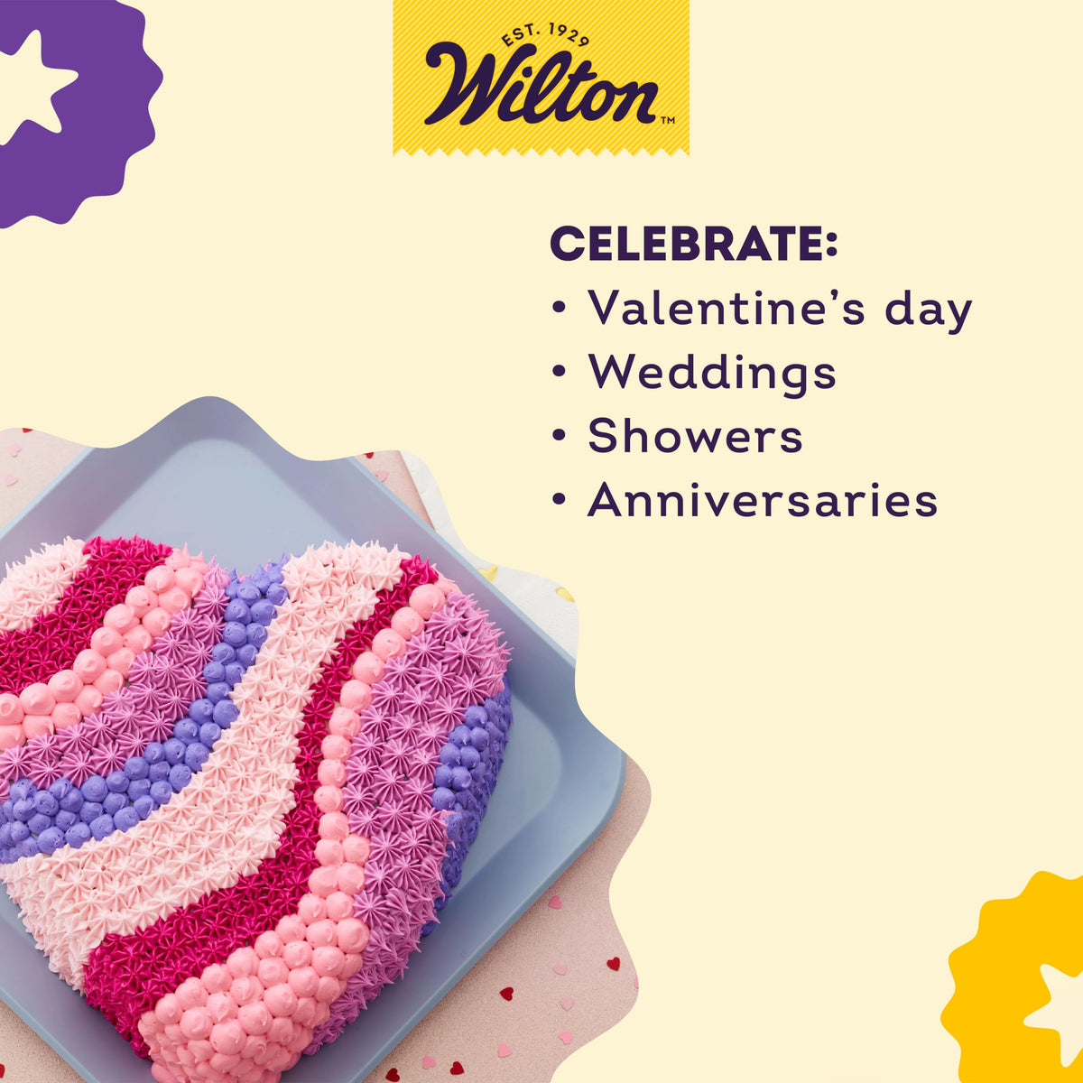 Cooling on rack with Wilton heart pan ensures flat, ready-to-frost surface.