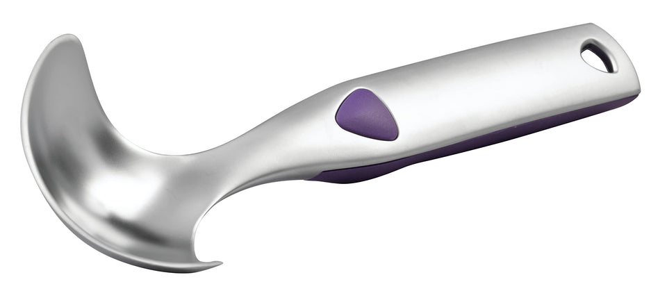 Wilton heavy-duty ice cream scoop with non-slip grip for controlled scooping.