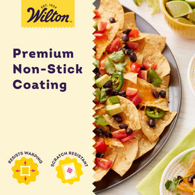 14-inch Wilton pizza pan ready for homemade or store-bought pies