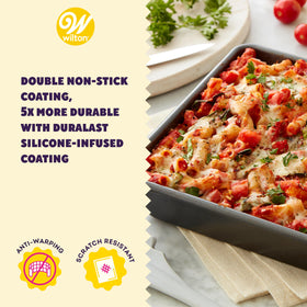 Wilton Platinum nonstick square pan perfect for small cakes and even baking.