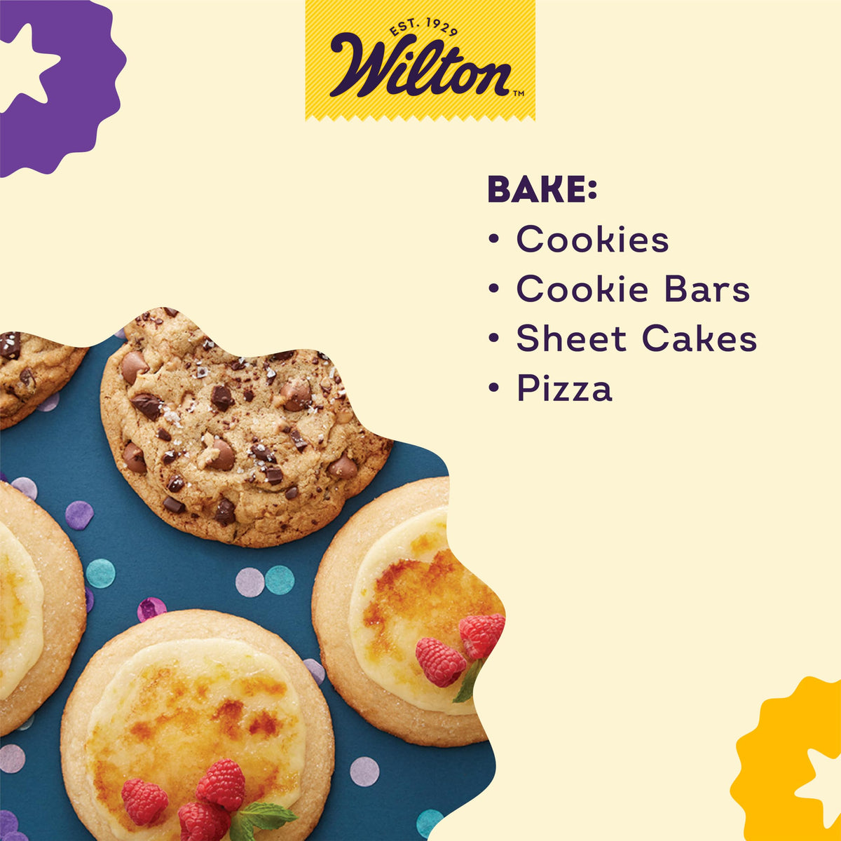 Wilton Platinum bake sheet interior shows 450°F heat tolerance