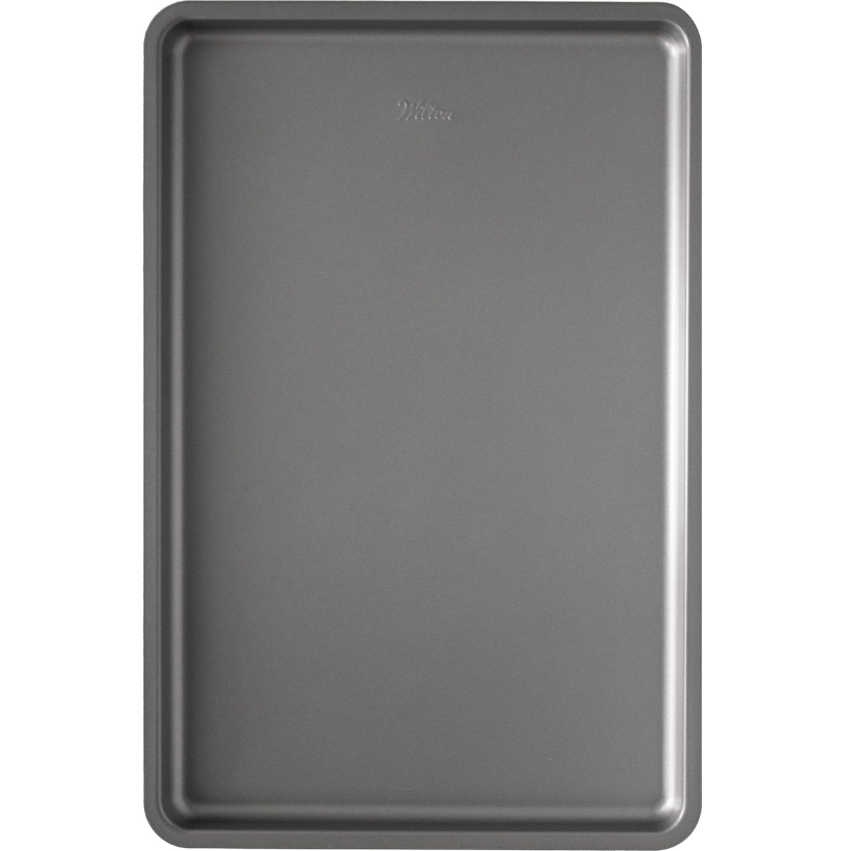 Wilton Silver Non Stick Large Baking Sheet in oven shot ready for cookies and sheet-pan meals.