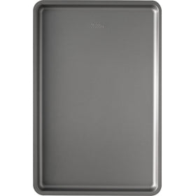Wilton Silver Non Stick Large Baking Sheet in oven shot ready for cookies and sheet-pan meals.