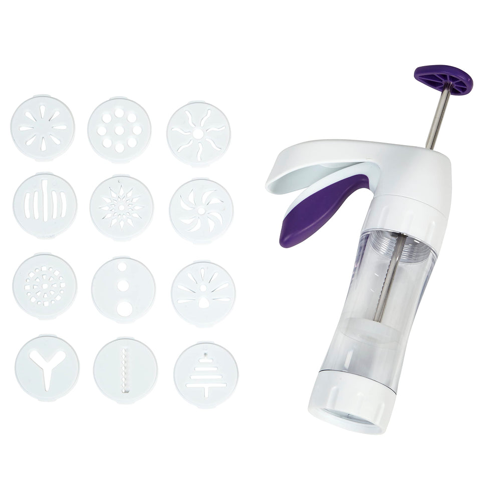 Wilton Simple Success Cookie Press assembly for quick spritz baking