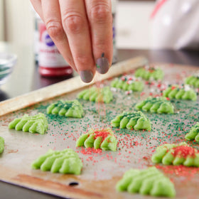 Christmas tree disc from Wilton press for festive cookies