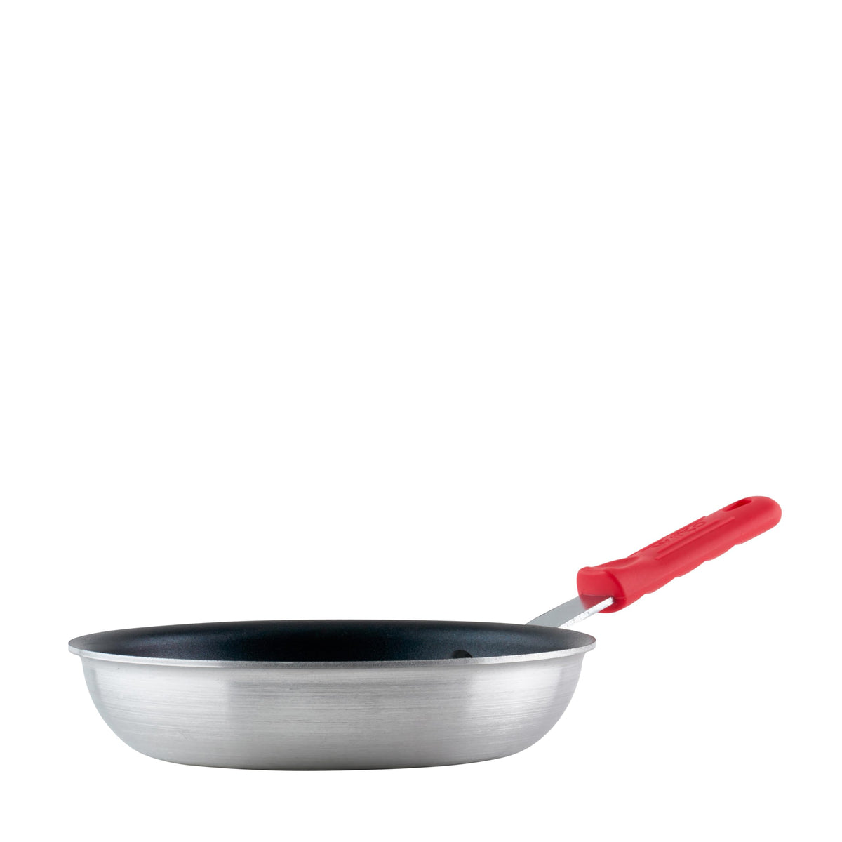 Winco AFP-8NS-H top view highlighting compact 8-inch aluminum body for even heating