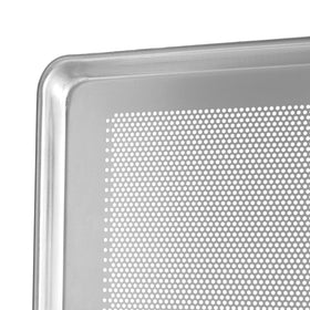 Winco ALXP-1318P reinforced rim for high-heat baking durability in busy kitchens.
