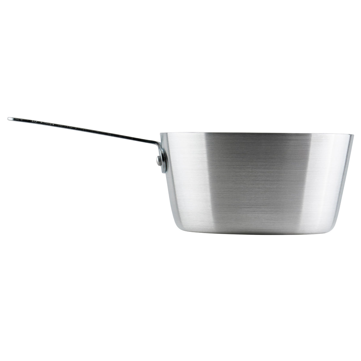 Winco ASP-3 close-up shows 3mm aluminum construction for durable performance in busy kitchens.