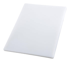 Winco CBH-1824 cutting board overview showcasing durable plastic surface