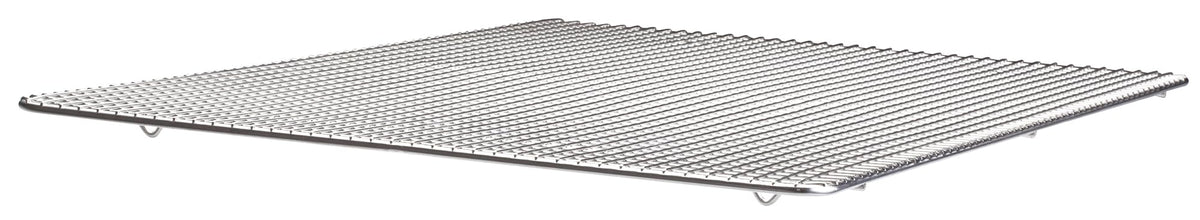 Winco elevated rack design helps cooling and icing on 16x24 sheets.