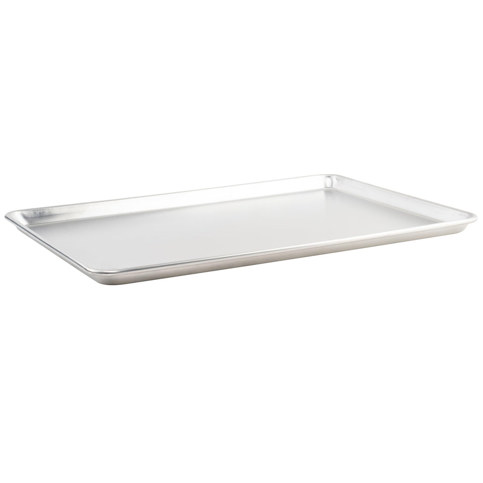 Winco full-size sheet pan with a wide flat surface ideal for cookies and vegetables