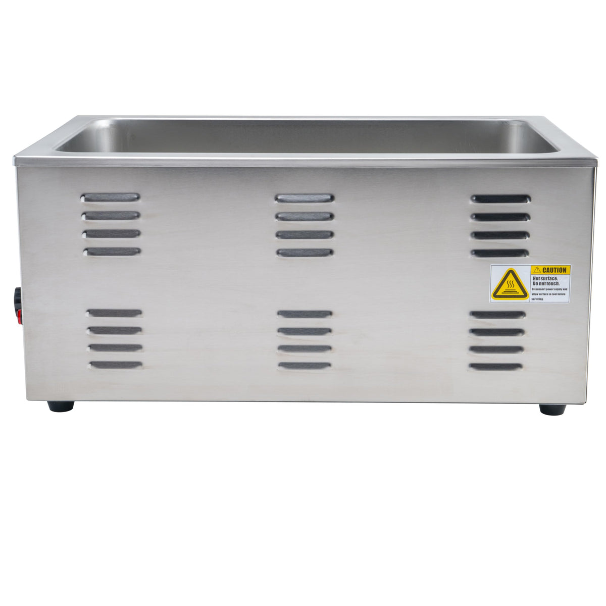 Winco FW-S600 control panel with three temperature settings