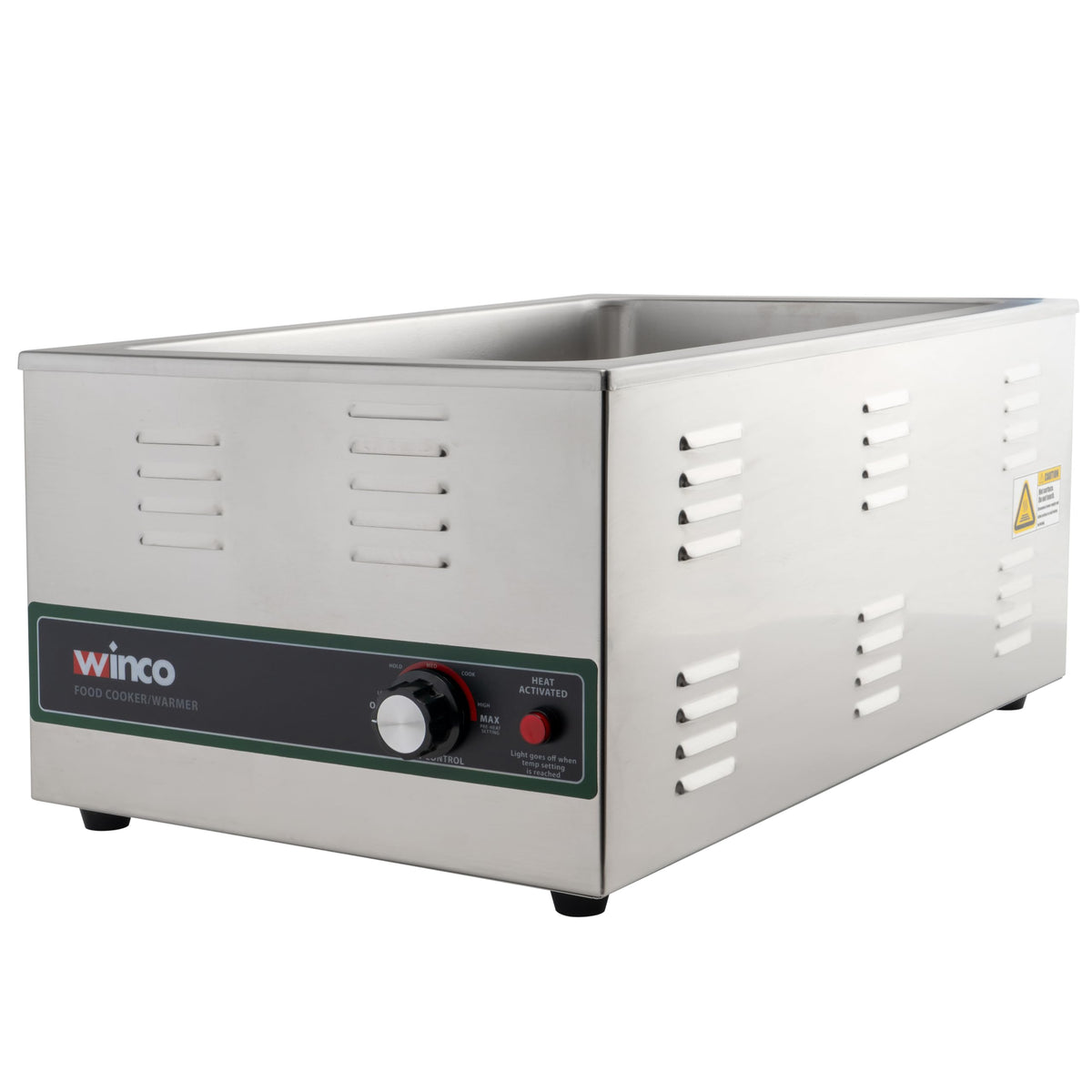 Winco FW-S600 front view showing durable stainless steel construction