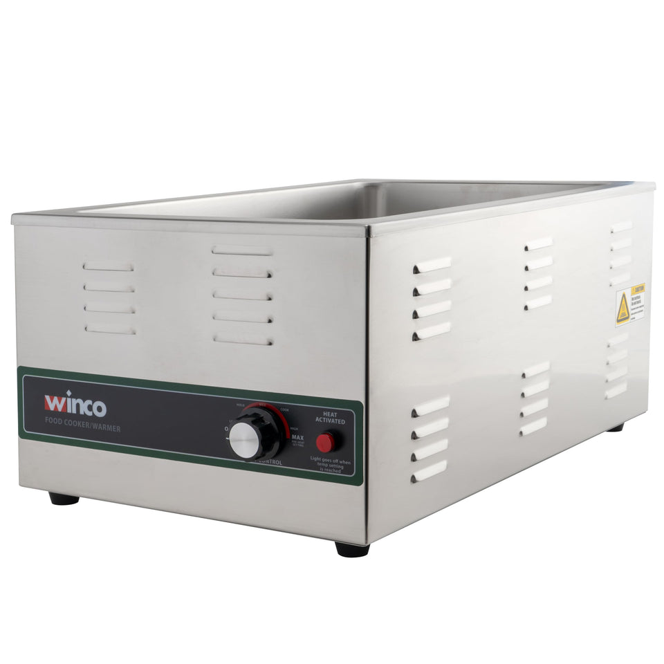 Winco FW-S600 front view showing durable stainless steel construction