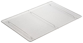 Winco heavy-duty stainless rack withstands daily commercial kitchen use.