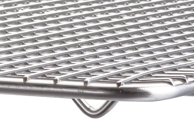 Winco multipurpose wire rack doubles as cooling and icing rack.
