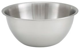 Winco MXBH-500 5-quart deep mixing bowl with deep sides for batters and sauces.