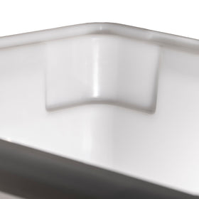 Winco PFHW-6 rounded interior aids quick cleanup and sanitization.