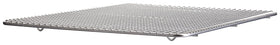 Winco PGW-1420 chrome rack showing elevated feet for cooling.