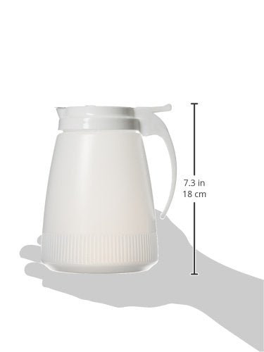 Winco PSUD-48 multi-use dispenser for dressings and juices with a mess-free pour