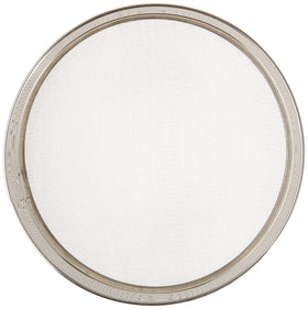 Winco sieve close-up shows fine mesh for uniform sifting in the kitchen