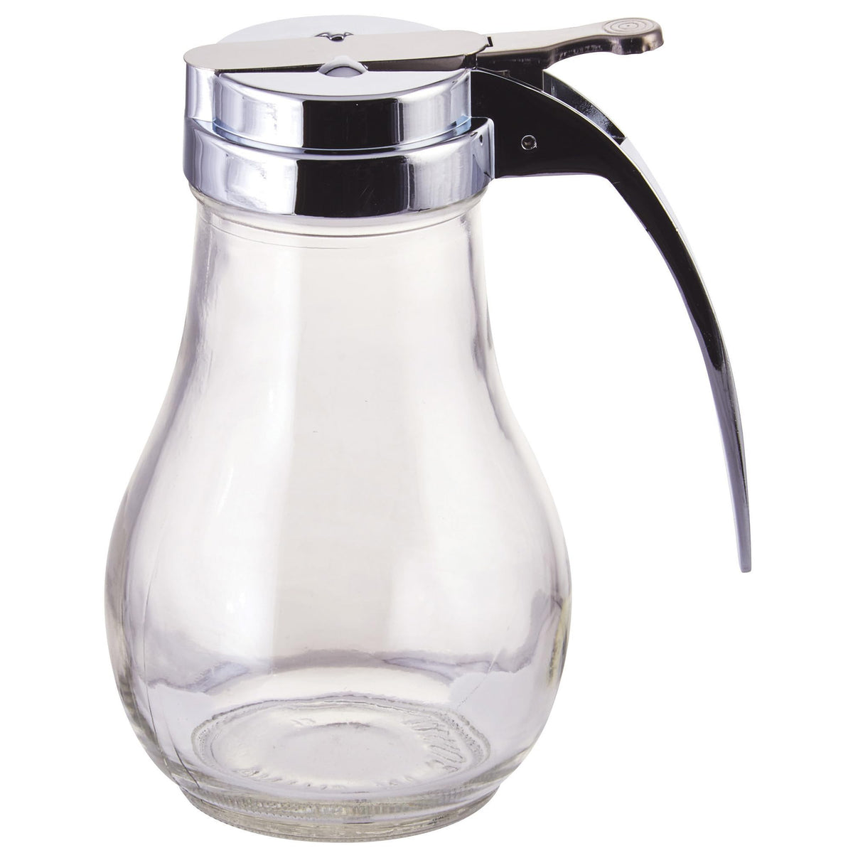 Winco syrup dispenser 14oz top view, easy portion control for tidy service.