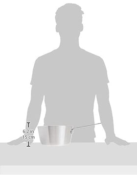 Winco tapered sides highlight easy stirring and churning during long simmering tasks.
