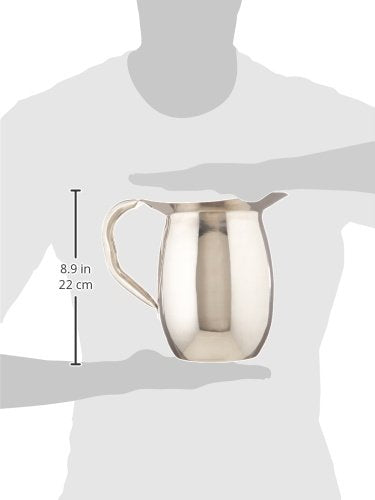 Winco WPB-2C deluxe bell pitcher ice catcher detail preserves cool drinks during service.