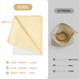 WiNDANCE Beeswax lining close-up reveals natural texture and breathable storage