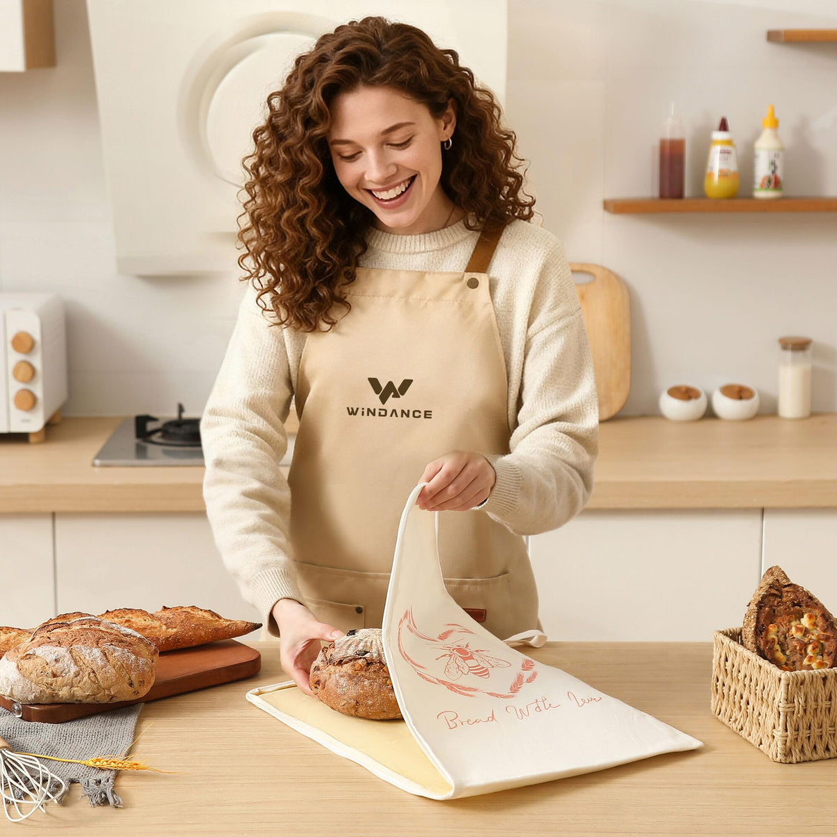 WiNDANCE Two-pack sourdough bags on countertop ready for batch