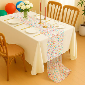 Windkream baby shower party table decor runner creates a charming focal point